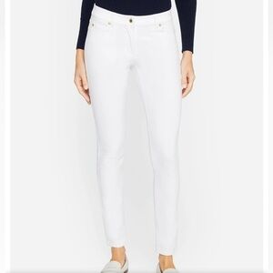 J. McLaughlin white skinny jean size 2